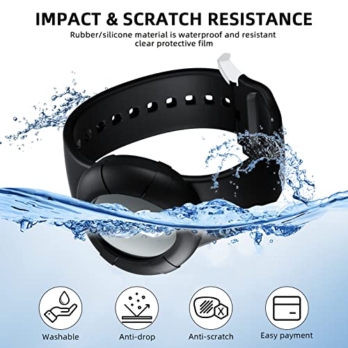 Silicone Sport Band for Princess Ocean Medallion - Black+Midnight Blue