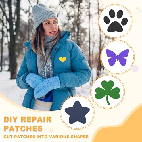 Self-Adhesive Nylon Repair Patches - 3x2 Inch, Red, 6pcs