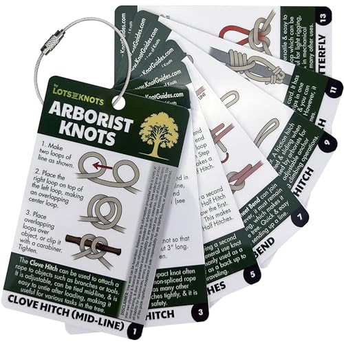 Arborist Knot Cards for Tree Climbing and Trimming by Lots of Knots