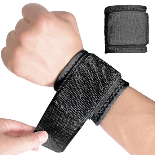 Wrist Brace for Carpal Tunnel Relief - Adjustable Support Straps, 2 Pack