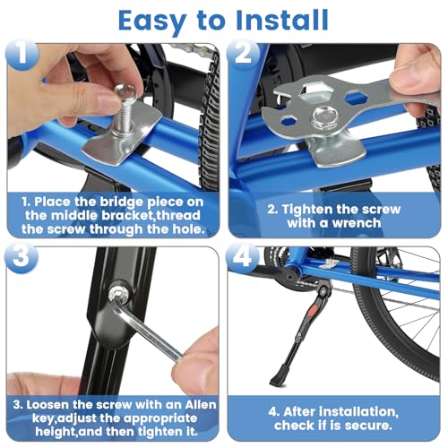 Adjustable Kids Bike Kickstand for 16-20 Inch Bicycles