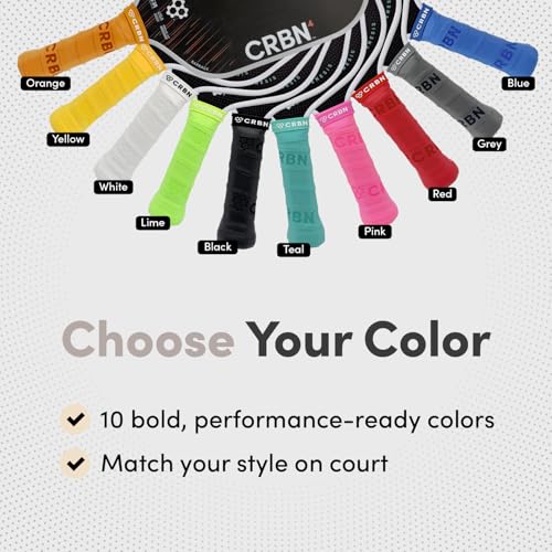 Pickleball Paddle Grip Tape - Drytec Overgrips 4 Pack - Red
