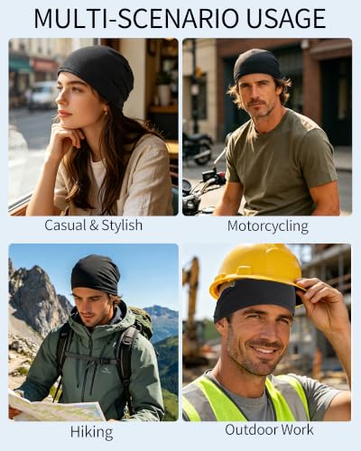 Cooling Skull Cap for Men & Women - 3D Mesh Beanie - Set F