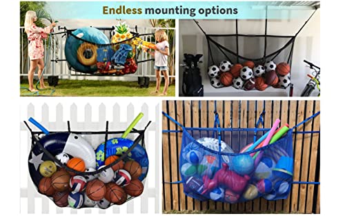 MeshTitan Extra-Large Hanging Pool Float Organizer Bag – Black Pool