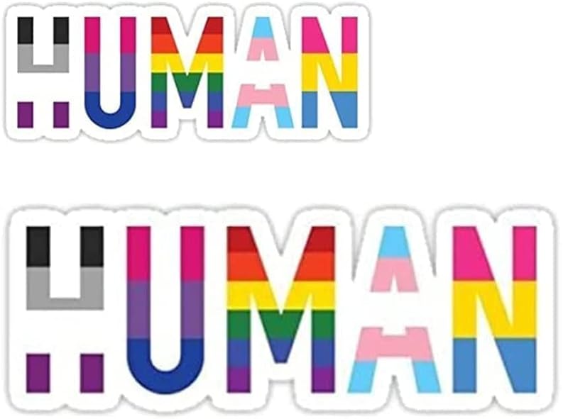 LGBTQ Rights Pride Vinyl Sticker Set - 2 Pcs, 4 & 6 Inches