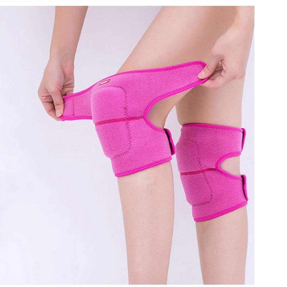 JUMISEE (2PCS Kids Adjustable Knee Pad, Anti-Slip Padded Sponge Knee Brace Breathable Flexible Elastic Knee Support for Football Volleyball Dance Skating Basketball Sports