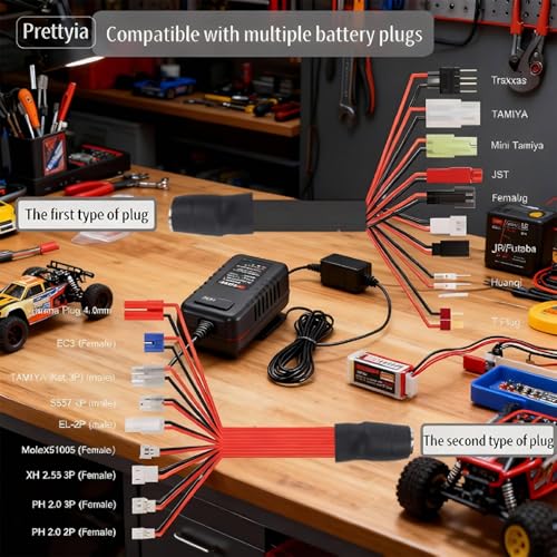 NiMH Battery Charger - Intelligent Fast Charging for 19 Groups
