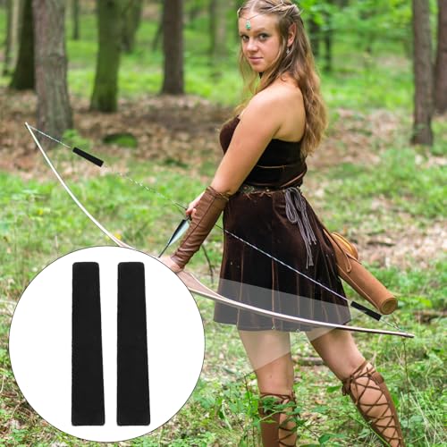 Archery Bow String Silencers - 4 Pack Self-Adhesive Faux Fur