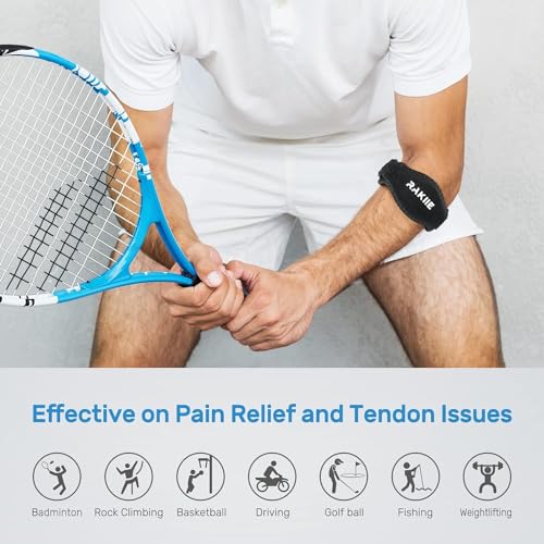 Tennis Elbow Brace with Adjustable Strap - Blue