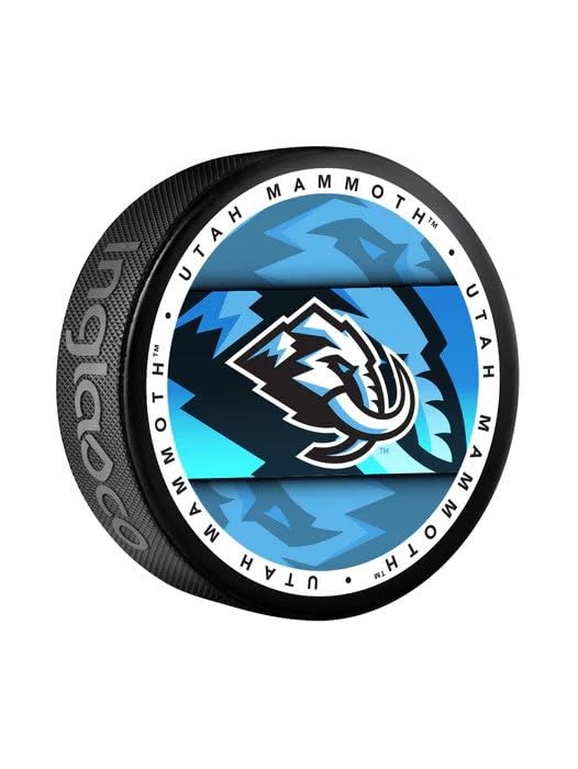 Officially Licensed Utah Mammoth Medallion Hockey Puck