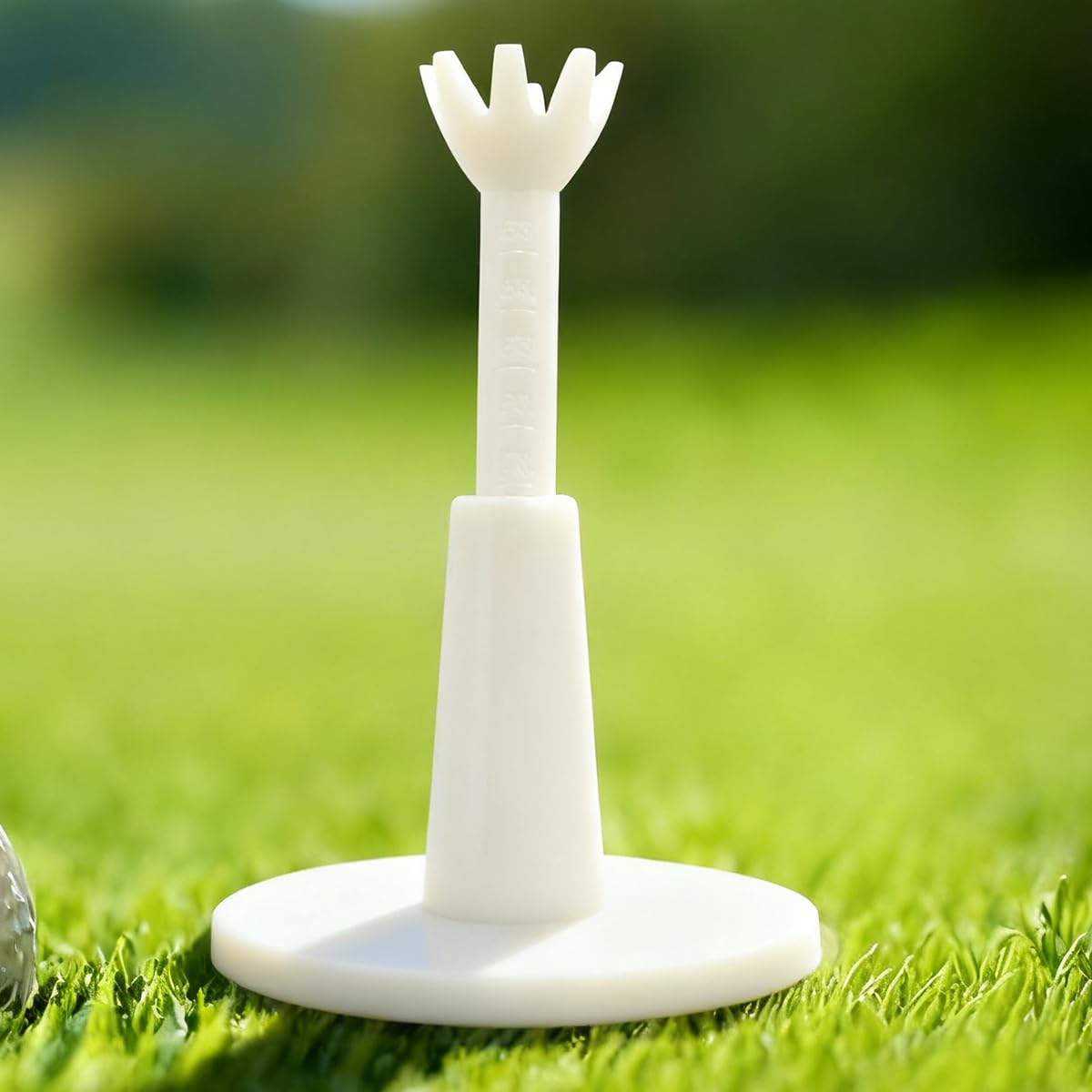 Scott Edward Adjustable Golf Practice Tees Durable Rubber Tee Indoor and Outdoor for Driving Range and Practice Mat for Men and Women Golfer(3pcs Packed)