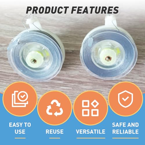 Kevlar Trip Wire Alarm Device - 85ft Reusable Reel, 2 Pack