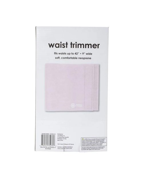 Series 8 Fitness Neoprene Fitness Waist Trimmer for Women & Men Light pink (L/XL), Large-X-Large