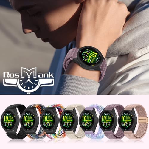 18mm Braided Nylon Watch Band for 41mm Smartwatches - Purple