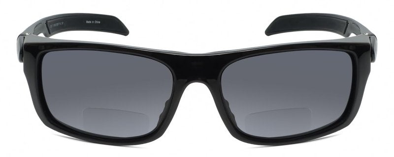 Calabria 207BF Sports Bi-Focal Safety Glasses +2.50 Black Grey Mens BiFocal Reading Sunglasses Durable UV Protection Outdoor