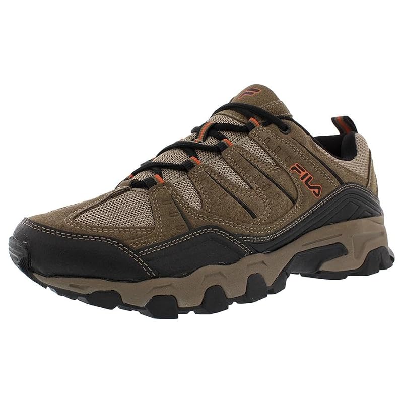 Fila Midland Men's Shoes Size 9 Brown/Orange - Sporty Casual Sneakers