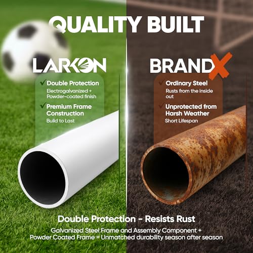 12x6 ft Heavy Duty Steel Soccer Goal with Net - Backyard