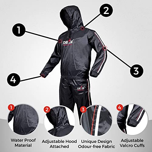 Heavy Duty Sauna Suit for Weight Loss - Full Body Hoodie