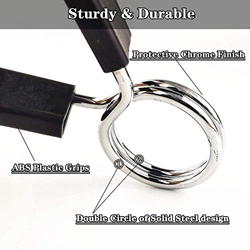1-Inch Barbell Spring Clip Collars - 2 Pack for Weightlifting