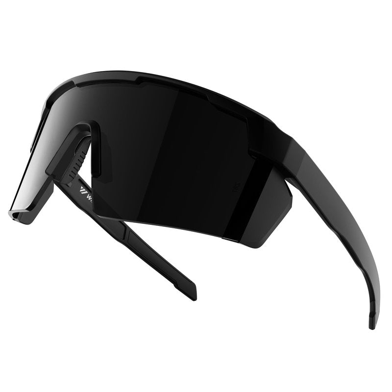 WISTON XL Z87 Sunglasses for Big Wide Heads Men Women,TR90 Ultralight UV400 Protection Sun Glasses Z8224 Dark Black