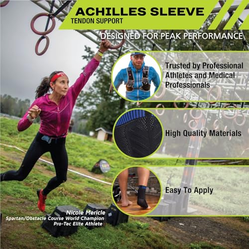 Pro-Tec Athletics Achilles Sleeve with Dual Gel Compression - Small