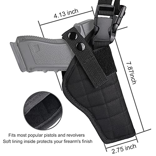 Adjustable Shoulder Holster - Durable Airsoft Gun Holster - Black
