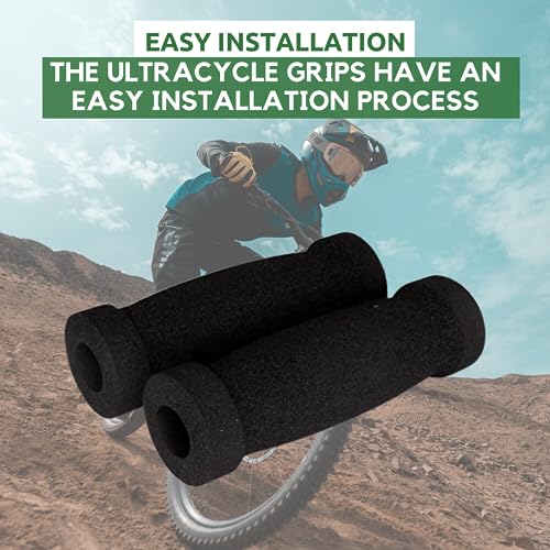 Mountain Bike Handlebar Grips - Ergonomic Foam Rubber - 125mm Pair