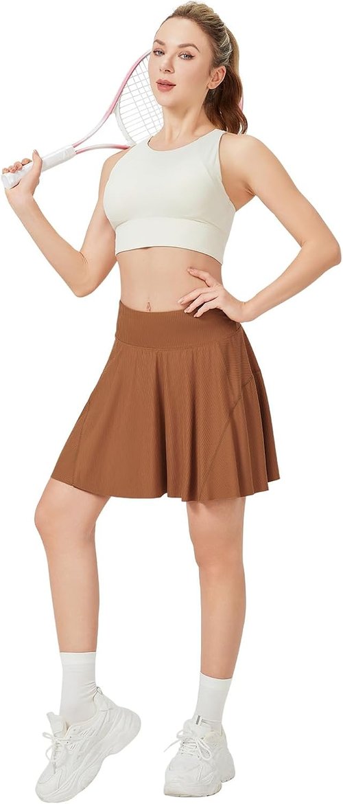 ANIVIVO Women's Tennis Skirt - High Waisted Athletic Golf Skort with Pockets | Perfect for Summer Workouts