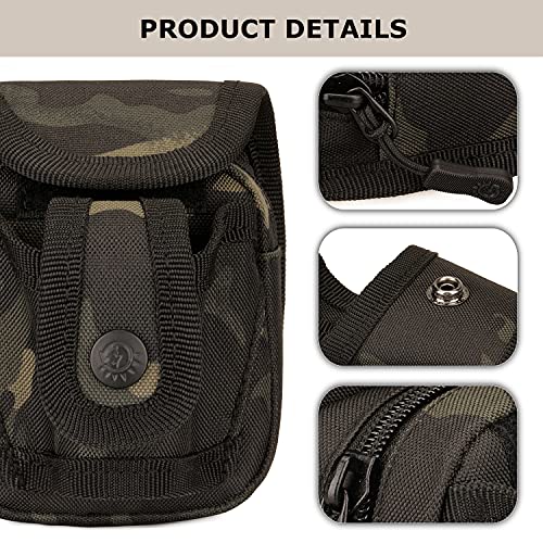 SunForMorning Tactical Slingshot Ball Pouch with MOLLE Black