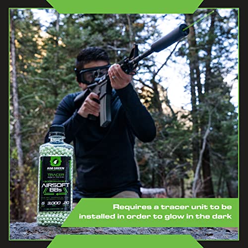 Biodegradable Airsoft Tracer BBs - Glow-in-the-Dark 0.20g - 3000 Count