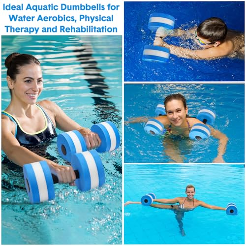 Water Aerobics Equipment Set - 5 Pcs Blue Pool Exercise Gear