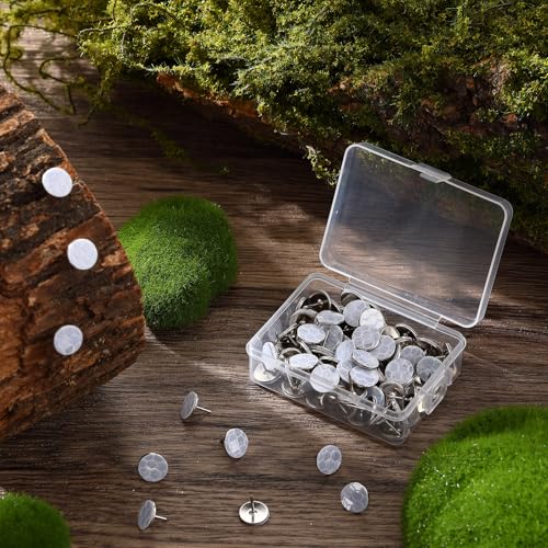 Fullhawl 100 Pcs Silver Reflective Trail Tacks for Hiking Camping & Hunting