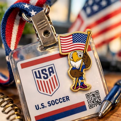 FIFA World Cup 2026 Mascot Selfie Pin - 1.5 Inch Clutch