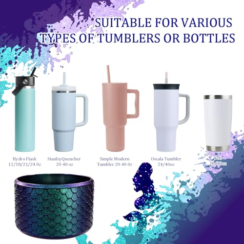 Silicone Boot Bottom Protector for Stanley Cup & Hydro Flask - Jungle Green