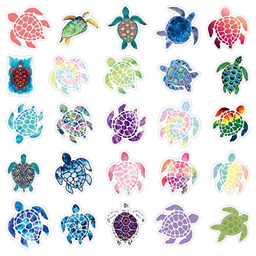 102-Piece Sea Turtle Vinyl Sticker Set - Waterproof Decals for Laptops