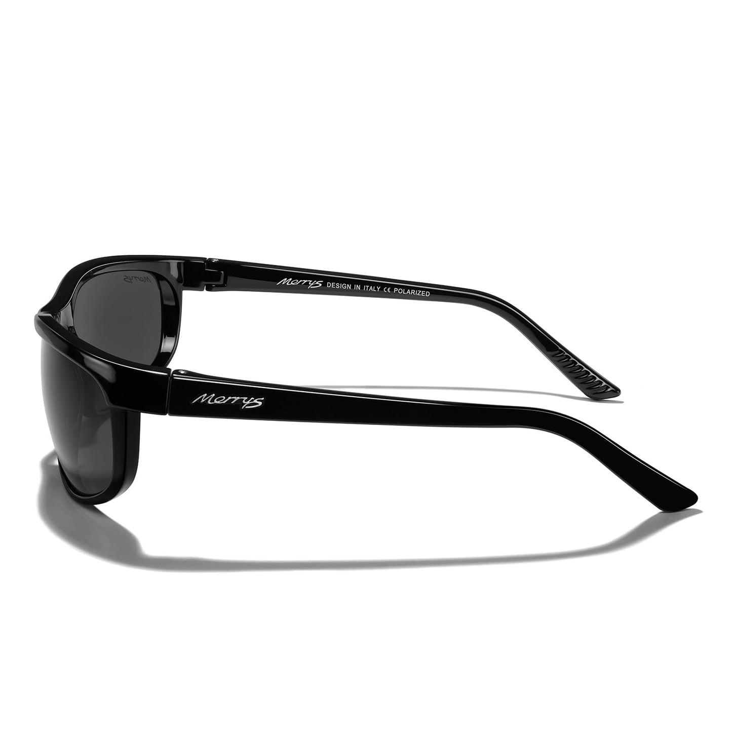 MERRY'S Wrap Around Sport Polarized Sunglasses for Men Women Driving Fishing Cycling Running UV400 Protection S3027