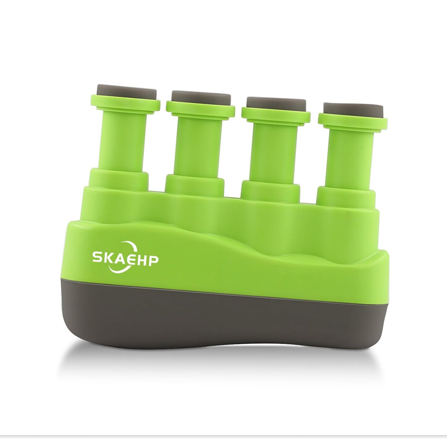 Hand Exerciser - Improves flexibility and strength in fingers, hands, and forearms - Adjustable tension for each finger - Simulated guitar strings help develop calluses - Comfortable workout (Green and Gray)