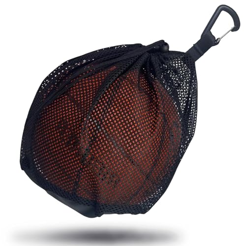 Durable Mesh Ball Bag with Zipper Pocket for Sports Gear
