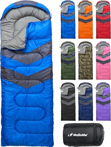 MalloMe Cold Weather Sleeping Bag - Ocean Blue 50-80°F