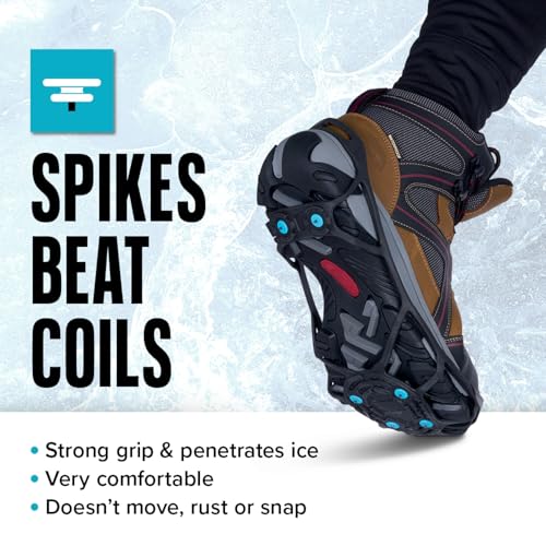 Everyday G3 Ice Cleats - Large/Extra Large Traction Spikes for Shoes & Boots