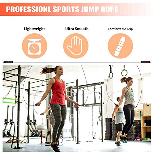 Adjustable Jump Rope for Fitness - Red & Blue - Cardio Workout