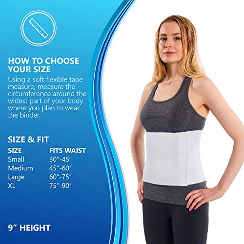 NYOrtho Abdominal Binder for Women 30-45 Inch Pack of 1, Soft Post-Surgery Support Belt