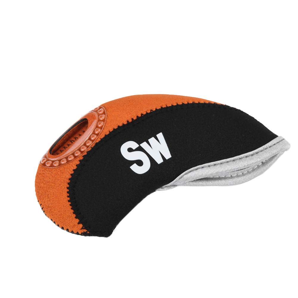 Yosoo Health Gear 10pcs Cover Portable Iron Protective Cover Neoprene Iron Covers Rubber with 3 Colors Option Fit Most Irons(Black&Orange)