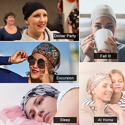 JarseHera Womens Slouchy Beanie Soft Chemo Headwear Breathable Cancer