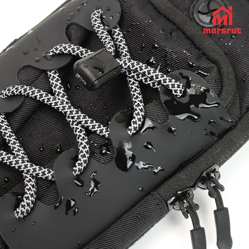 Marsrut Black Phone Bag for Surron & E-Bike Batteries, Reflective Safety Strap