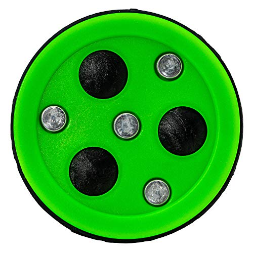 Official Size Street Hockey Puck - Roll-A-Puck Outdoor Puck - Green - One Size