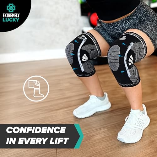 Knee Brace for Pain Relief & Support - Large with Patella Gel Pad