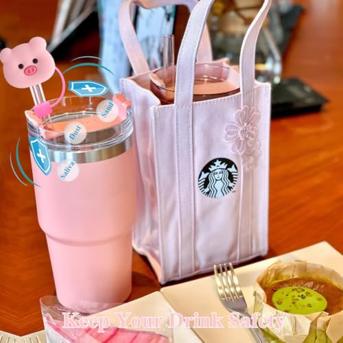Cute Pig Straw Covers for 10mm Straws - Pig Design