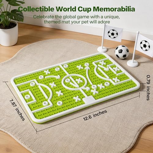 FIFA World Cup 2026 Dog Lick Mat - Slow Feeder for Small & Medium Dogs