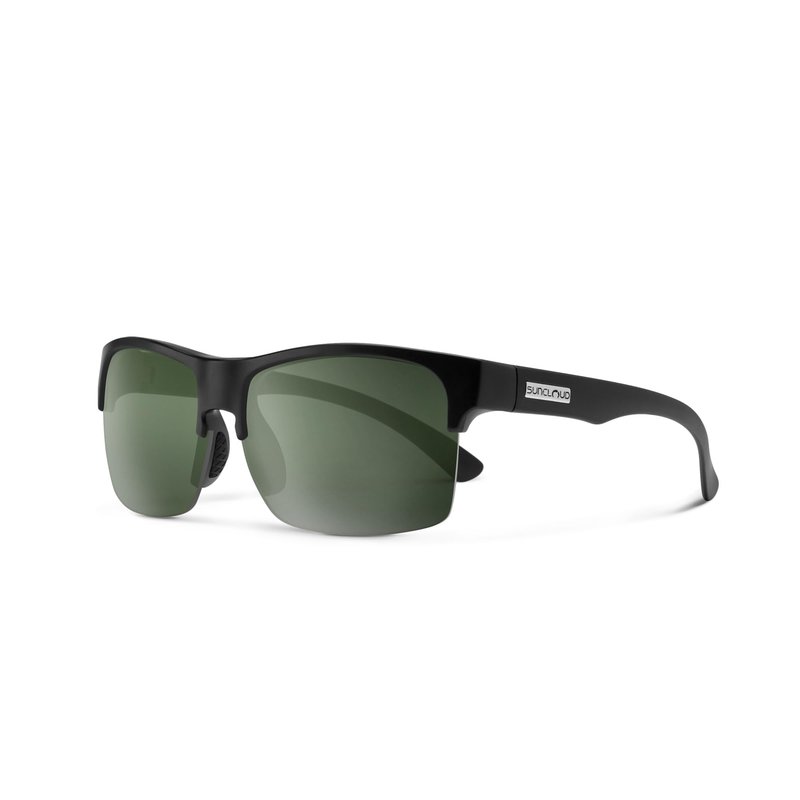 Suncloud Rambler Lite Polarized Sunglasses – 100% UV Protection – Comfortable Fit, Trendy Design – for Men & Women – Matte Black + Polarized Gray Green Lenses